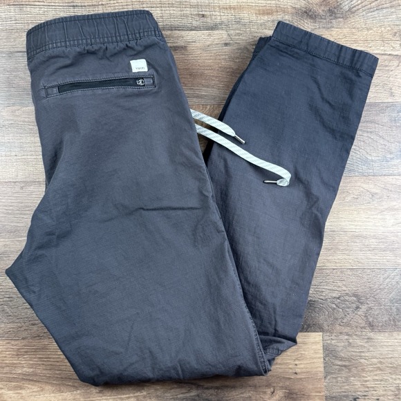 Vuori Pants - Vuori Ripstop Pants Womens Medium Rise And Shine Organic Cotton Gray Flaw